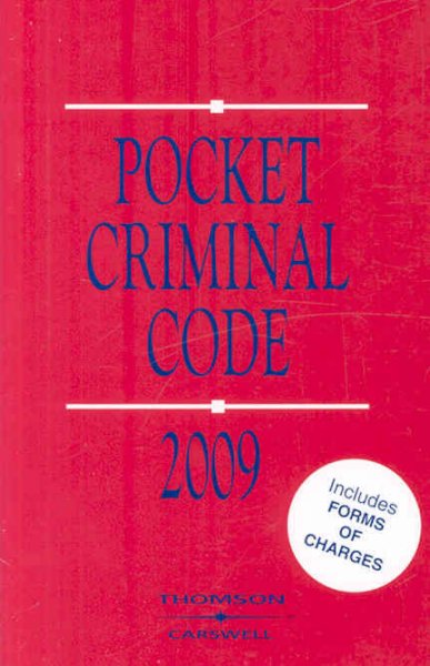 Pocket Criminal Code, 2009.